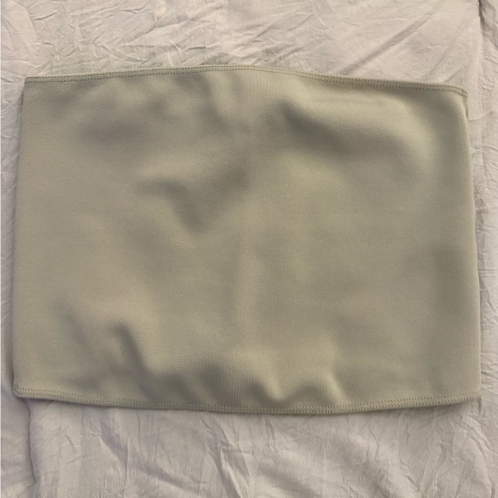 Zara Strapless Tube Top in Light Sage
